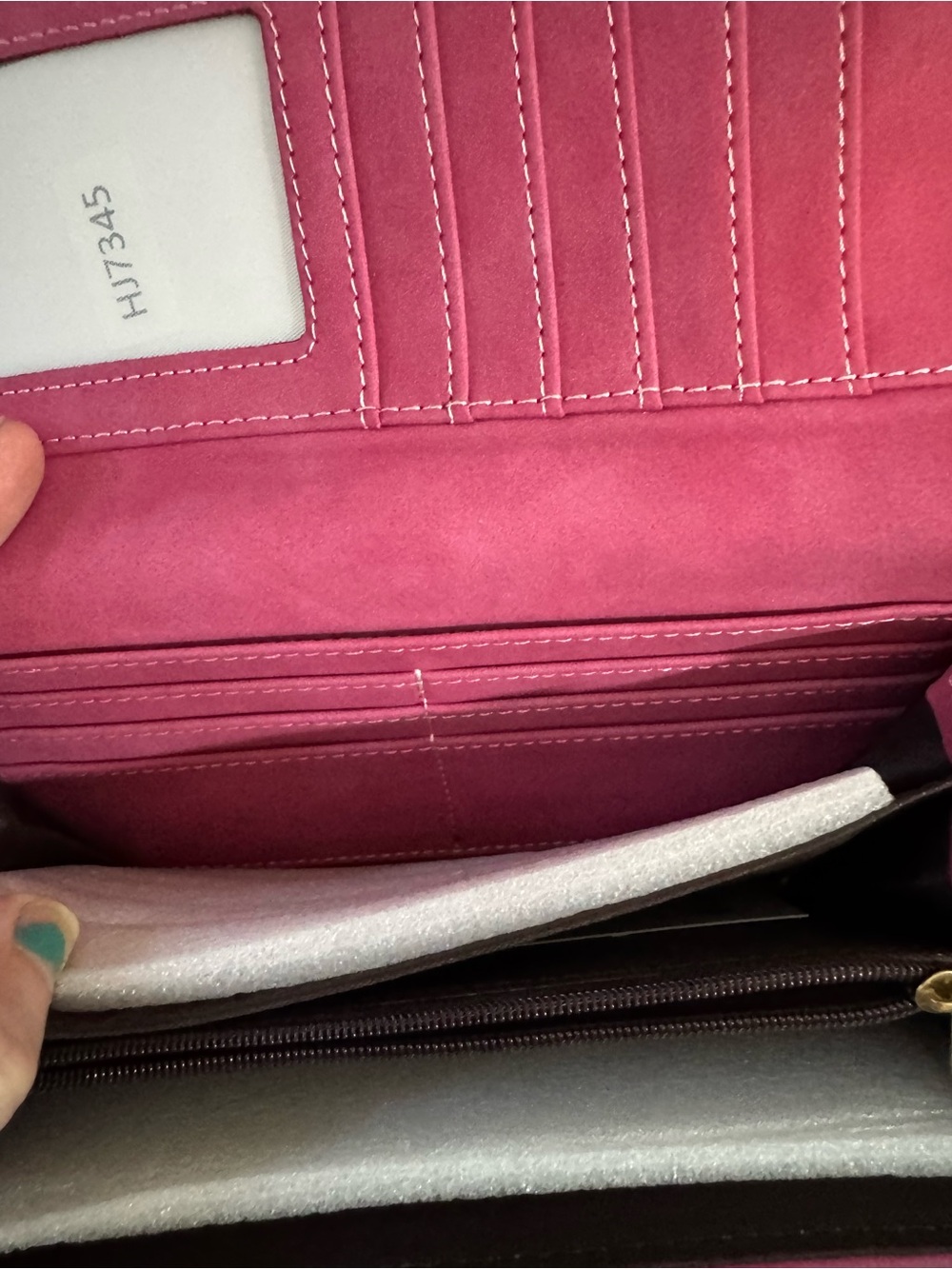 Pink Snap-Closure Wallet - Picture 7 of 9